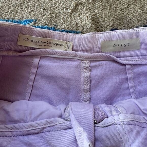 Pilcro Anthropologie Ultra High-Rise Wide-Leg Jeans in Lilac Size 27 - Picture 7 of 7